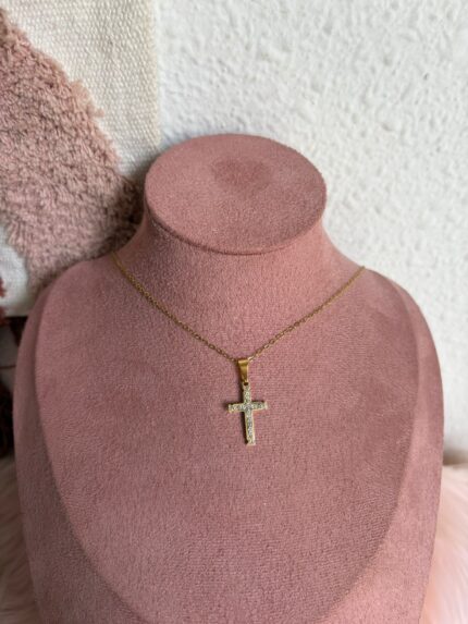 COLLAR CRUZ MINI CIRCONITAS