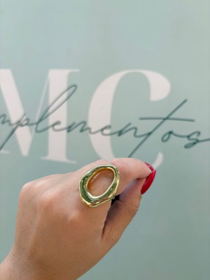 ANILLO ÓVALO ABSTRACTO GRANDE