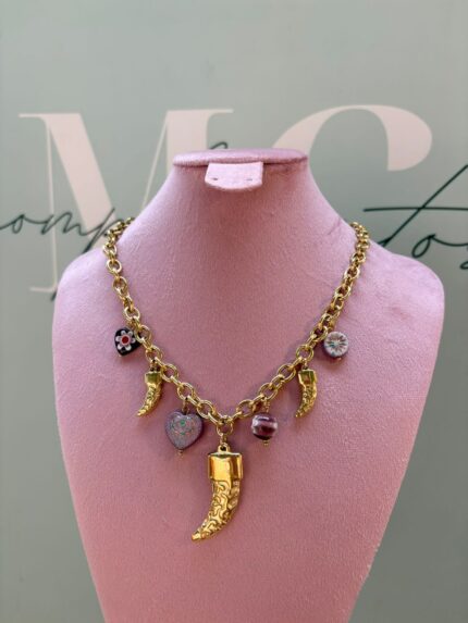 COLLAR ESLABONES CUERNOS