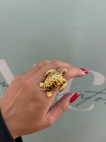 ANILLO TORTUGA DORADA GRANDE