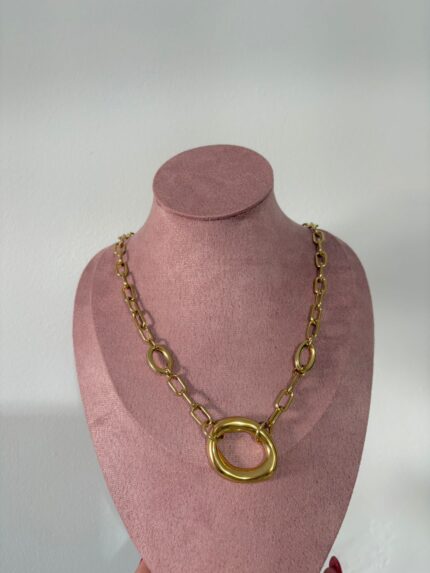 COLLAR ÓVALO ENCADENADO