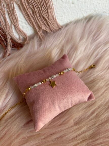 PULSERA BOLITAS NÁCAR ESTRELLA