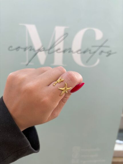 ANILLO LANGOSTA Y ESTRELLA DE MAR