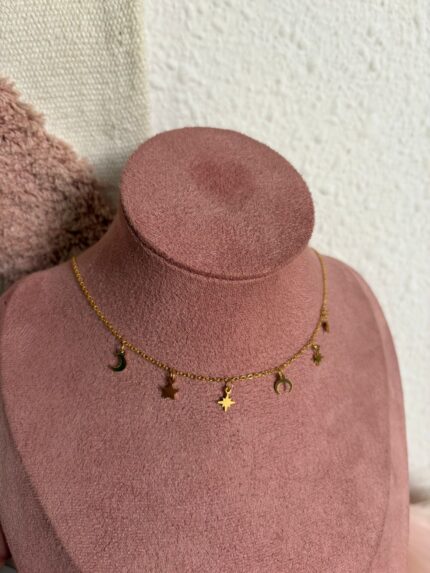 COLLAR LUNAS Y ESTRELLAS