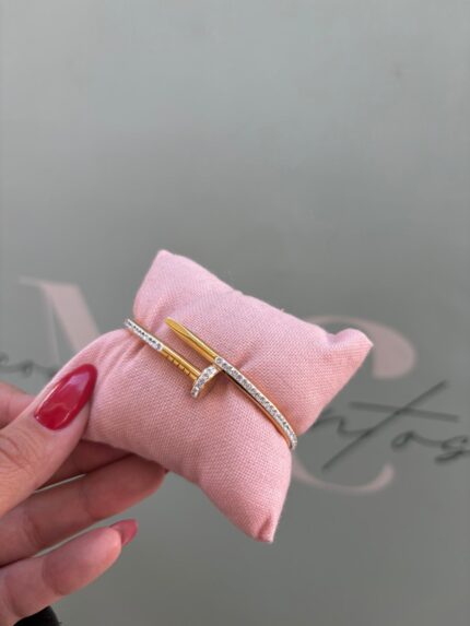 PULSERA CLAVO CIRCONITAS
