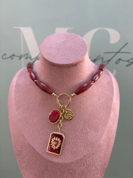 COLLAR LATIDO ETERNO ROJO