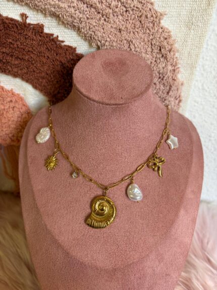 COLLAR CARACOLA DORADA