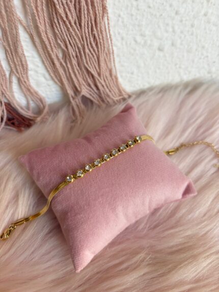 PULSERA CIRCONITAS PLANA