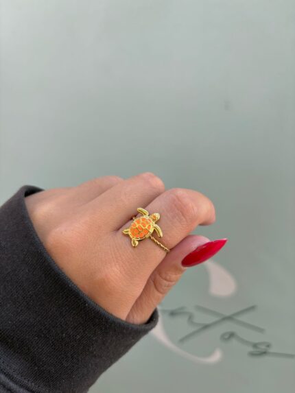 ANILLO TORTUGA NARANJA