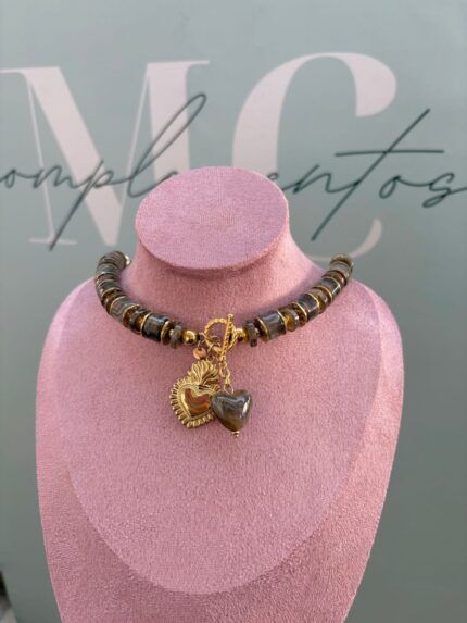 COLLAR CORAZÓN ARDIENTE
