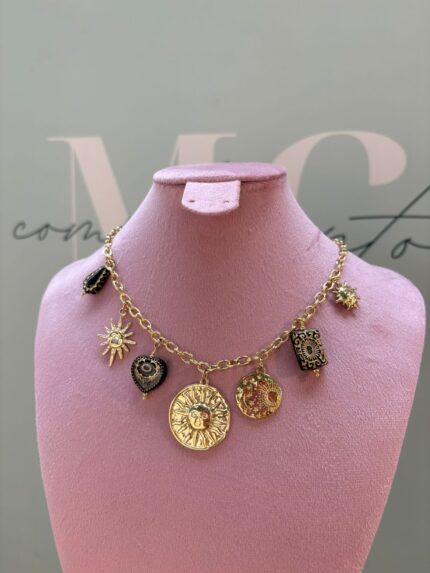 COLLAR MEDALLA SOL COSMOS