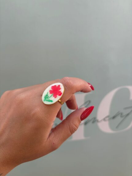 ANILLO NÁCAR FLOR