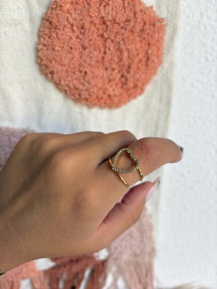 ANILLO CORAZÓN CIRCONITAS