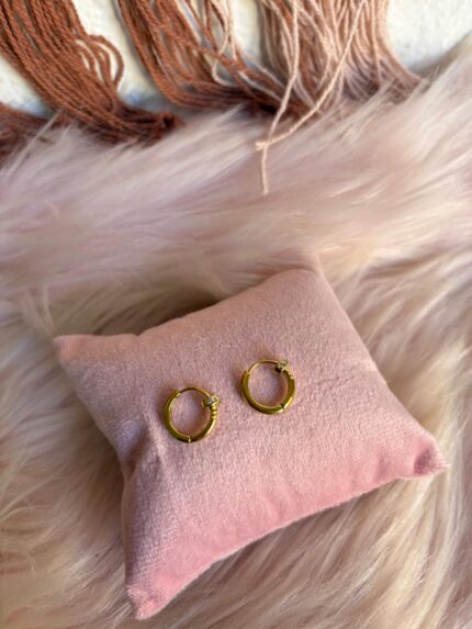 PENDIENTE MINI ARITO BRILLO