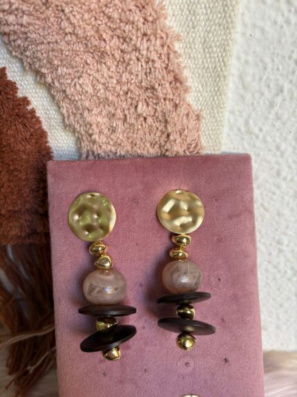 PENDIENTES DUNA MARRÓN