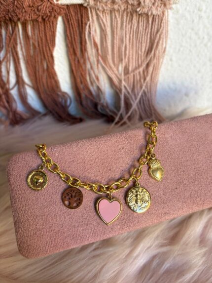 PULSERA AVALORIOS ABEJA ROSA