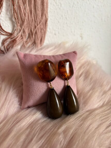 PENDIENTES LÁGRIMA VERDE