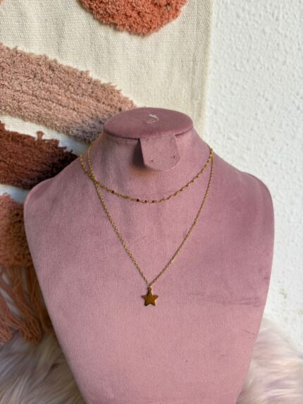 COLLAR DOBLE ESTRELLITA