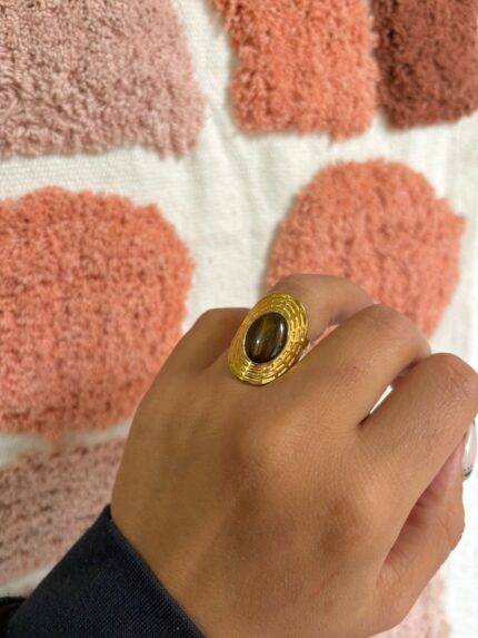 ANILLO CIRCULAR PIEDRA