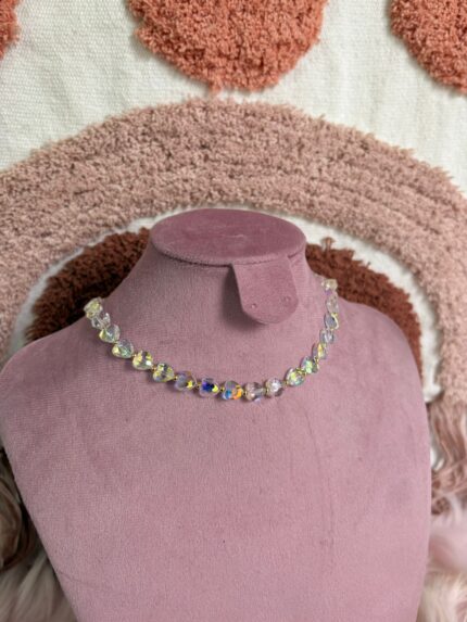 COLLAR CRISTALES CORAZONES