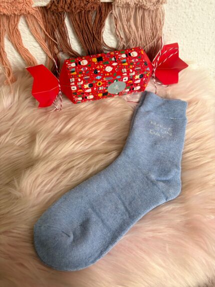 CALCETÍN TÉRMICO CELESTE