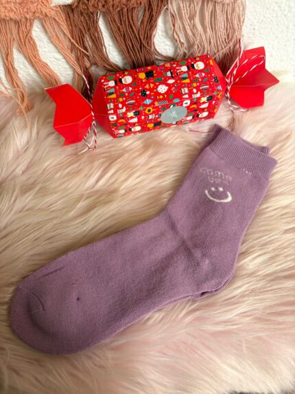 CALCETÍN TÉRMICO LILA