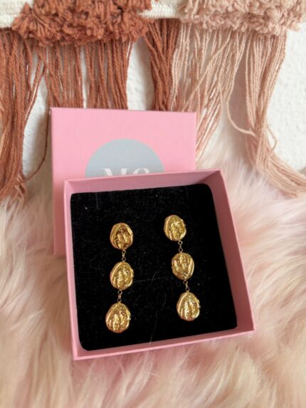 PENDIENTES TRIPLE LABRADO