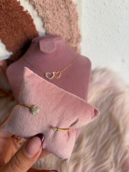 PULSERA CORAZÓN BRILLITOS