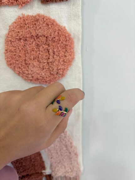 ANILLO HOJAS COLORES