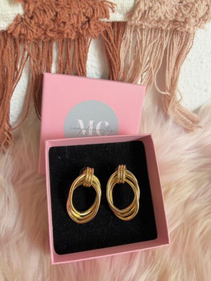 PENDIENTES TRIPLE ÓVALO