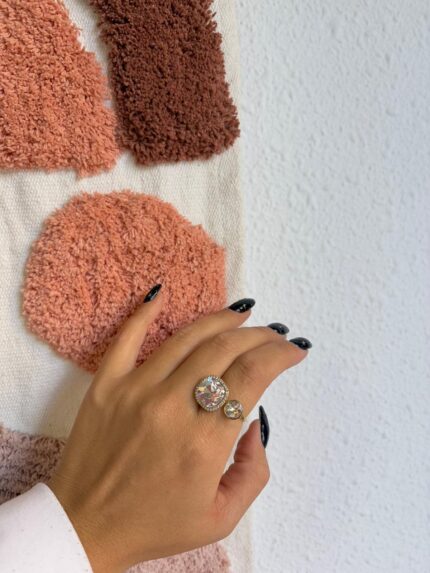 ANILLO DOBLE CIRCONITA GRANDE