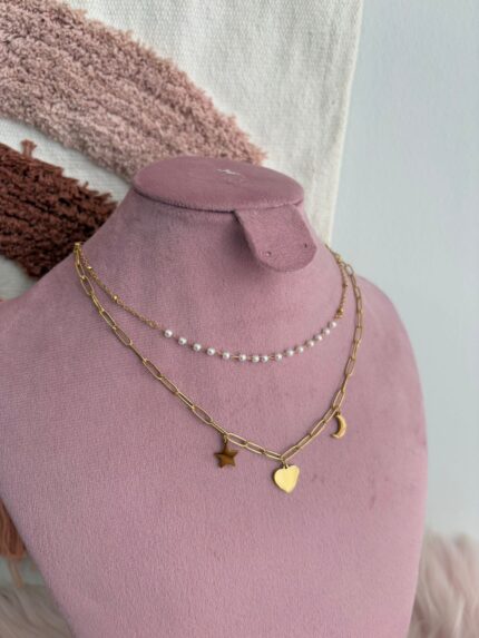 COLLAR DOBLE PERLITAS