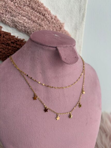 COLLAR DOBLE ESTRELLAS