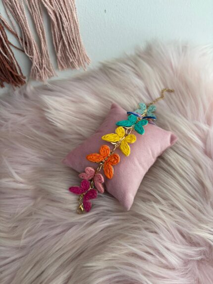 PULSERA MARIPOSAS COLORES